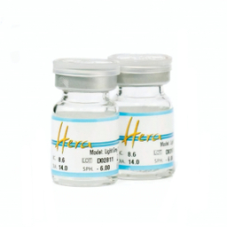 لنز رنگی سالیانه هرا شماره 09 کد RYA310 رنگ سبز طوسی دور مشکی