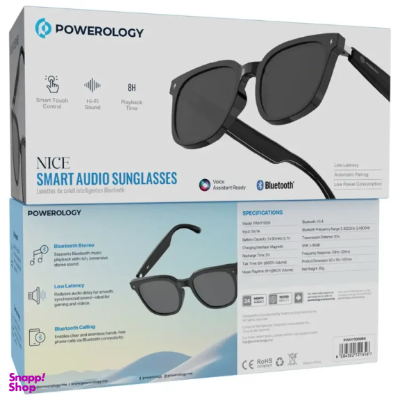 عینک هوشمند پاورولوژی Nice Smart Audio کد 111