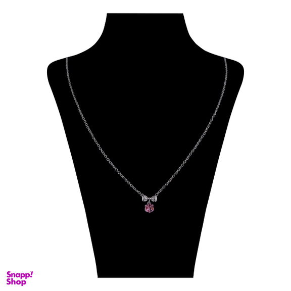 گردنبند نقره زنانه سواروسکی مدل پاپیون و مکعب کد 697783