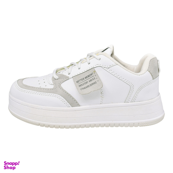 کفش روزمره زنانه پویان گام پیام مدل مولین کد 11961 رنگ سفید