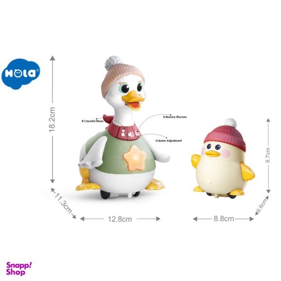 اردک و جوجه موزیکال هولی تویز سنسور دار مدل Musical Waddling Duck Family HE9987