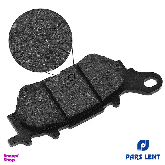 لنت ترمز جلو موتور سیکلت لنت پارس مدل 50026 مناسب برای تی وی اس ویگو