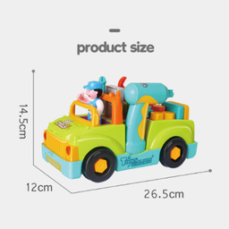 ماشین ابزار موزیکال و چراغدار هولی تویز مدل 6109 Little Mechanic Tool Truck with Light and Music