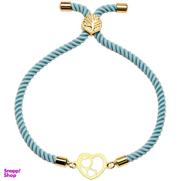 دستبند طلا 18 عیار زنانه کرابو طرح قلب مدل Kr1788