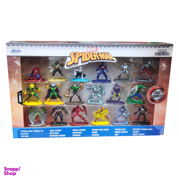 فیگور جادا مدل Spiderman کد 3 مجموعه 18 عددی