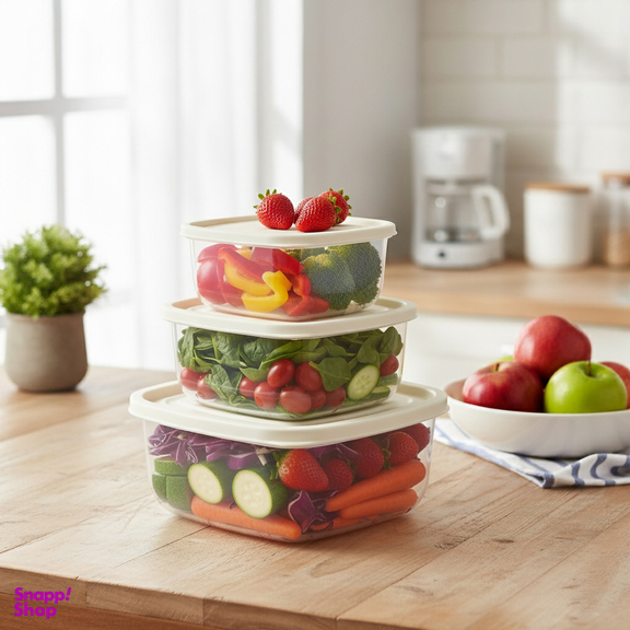 ظرف نگهدارنده نورینو مدل تارا مجموعه سه عددی