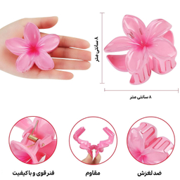 کلیپس مو زنانه مدل پلومریا بسته 2 عددی