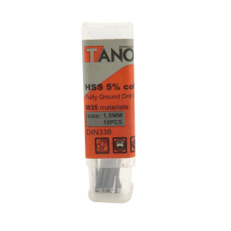 مته کبالت تانوس مدل YP-HSS-SIZE1.5 سایز 1.5 میلی متر مجموعه 10 عددی