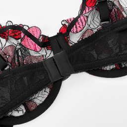 ست شورت و سوتین زنانه نوشه پوش کد 88807 رنگ مشکی قرمز