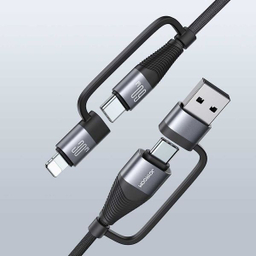 کابل تبدیل USB/USB-C به لایتنینگ/USB-C جوی روم مدل SA37-2T2 طول 1.2 متر