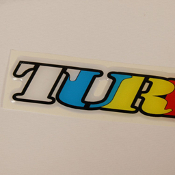 برچسب بدنه خودرو مدل ژله ای طرح توربو کد turbo-c