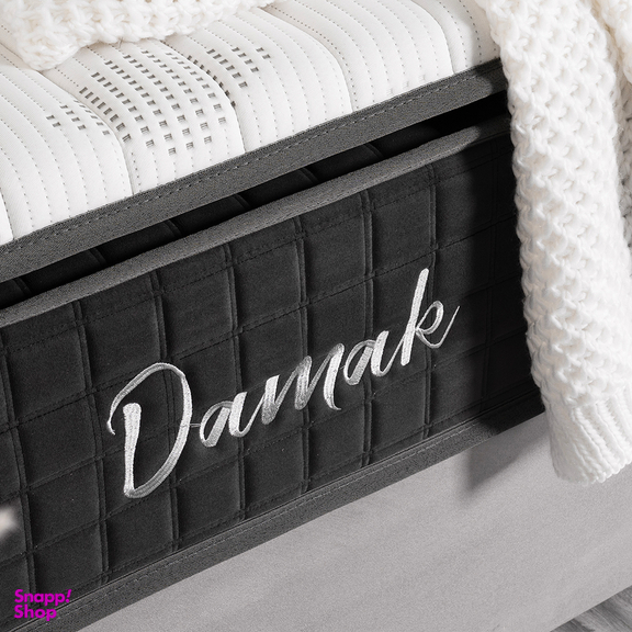 تشک فنر منفصل کارن مدل داماسک رنگ طوسی تیره