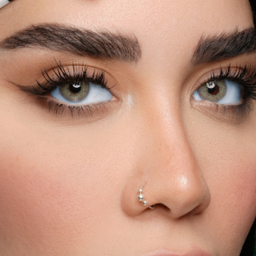 لنز فصلی بیوتی کد ACQA31 شماره 15 رنگ طوسی عسلی بدون دور