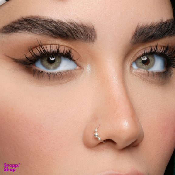 لنز فصلی بیوتی کد ACQA31 شماره 15 رنگ طوسی عسلی بدون دور