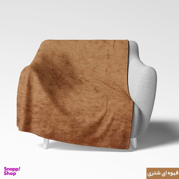 شال مبل شاران هوم مدل مخملی طرح ساده سایز 120×180 سانتی متر
