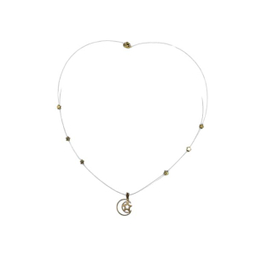 گردنبند طلا 18 عیار زنانه پانسی طرح ماه و ستاره مدل G8/4