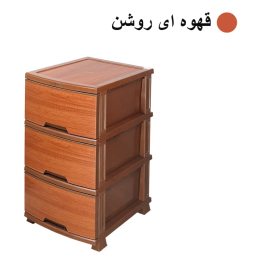 فایل کشویی رزگلد طرح چوب کد LV3