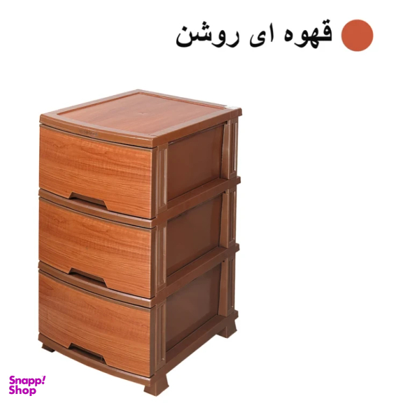 فایل کشویی رزگلد طرح چوب کد LV3