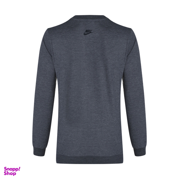 پلیور ورزشی مردانه طرح نایکی کد E6360 رنگ طوسی تیره