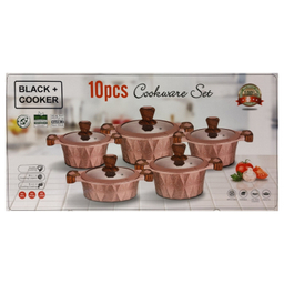 سرویس قابلمه 10 پارچه بلک کوکر کد RAGA 1022 GERD