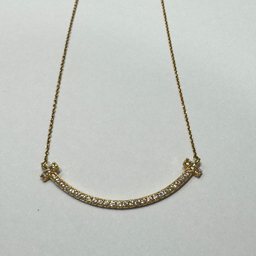 گردنبند طلا 18 عیار زنانه گالری سپینود طرح لبخند تیفانی مدل NSG9