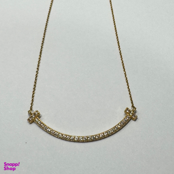 گردنبند طلا 18 عیار زنانه گالری سپینود طرح لبخند تیفانی مدل NSG9