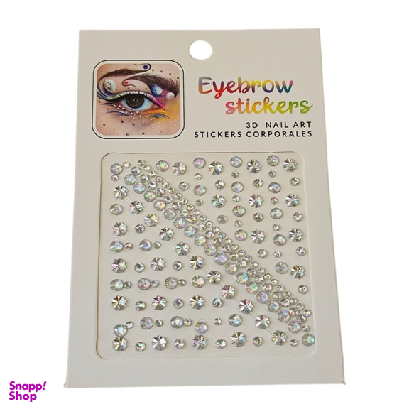 نگین چسبی صورت و ناخن طرح مروارید و گل و ستاره کد 138 بسته 160 عددی