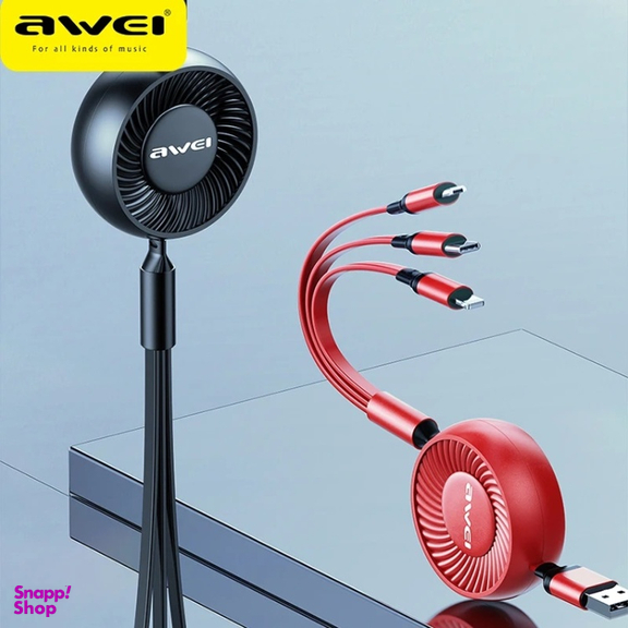 کابل دیتا USB به MicroUSB/Lightning/Type-C اوی مدل Awei CL136 طول 1 متر