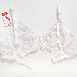 سوتین زنانه لین مدل فنردار کد 4680-513 رنگ سفید