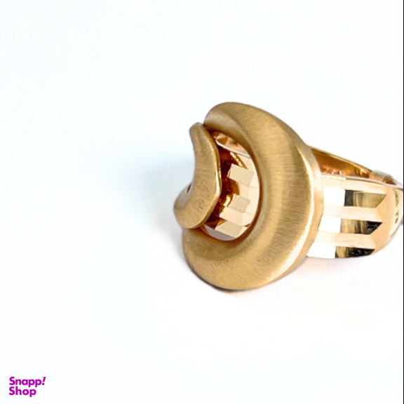 انگشتر طلا 18 عیار زنانه مدل امگا کد 005 سایز 54