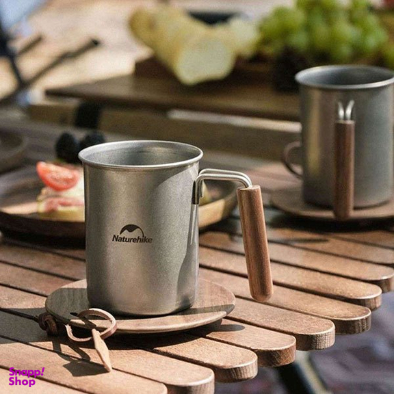 ماگ استيل نیچرهایک مدل Sen Xin Retro Stainless Steel Tableware کد NH21SJ001 گنجایش 0.35 ليتر