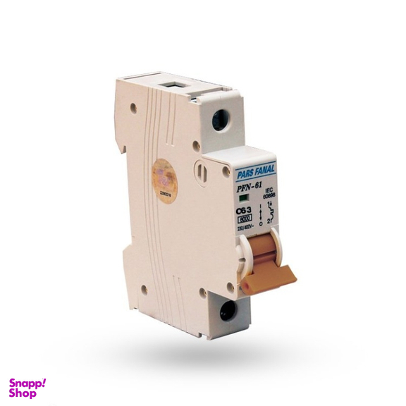 فیوز مینیاتوری تک فاز 63 آمپر پارس فانال مدل C63
