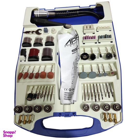 فرز مینیاتوری اپکس مدل SMT-APPEX-MINI DIE GRINDER KIT-226PCS-APX3226 مجموعه 226 عددی