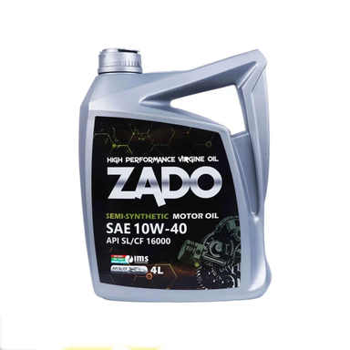 روغن موتور خودرو زادو مدل SAE 10W40-SL/CF-16000 حجم 4 لیتر