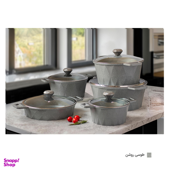 سرویس پخت و پز 10 پارچه تکنو مدل دایمند
