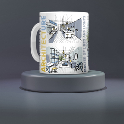 ماگ لاژید مدل مشاغل طرح آرشیتکت و معمار کد J002