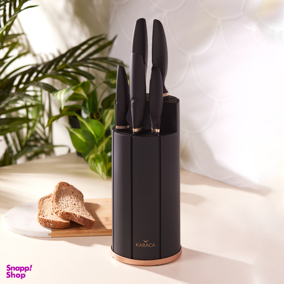 سرویس چاقو 6 پارچه آشپزخانه کاراجا کد 3851