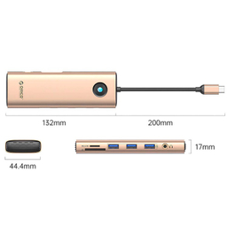 هاب 10 پورت Type-C اوریکو مدل PW11-10P