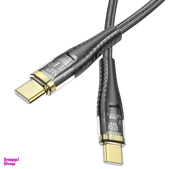 کابل شارژ 60 وات Type-C هوکو مدل U121 طول 1.2 متر