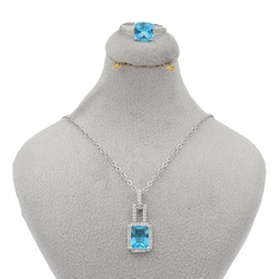 نیم ست زیور زنانه وای اس ایکس مدل کریستال سواروسکی کد swar155