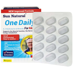 مولتی ویتامین و مینرال وان دیلی آقایان سان نچرال مناسب بالای 50 سال بسته 30 عددی
