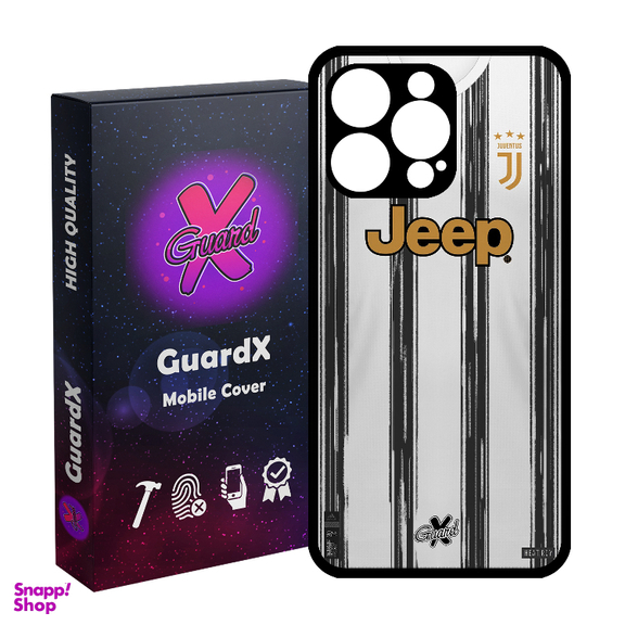 کاور گارد ایکس طرح یوونتوس مدل Glass10229 مناسب برای گوشی موبایل اپل iPhone 15 Pro Max