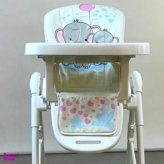 صندلی غذاخوری کودک بی بی ماک مدل دو فیل چشم باز کد Z112