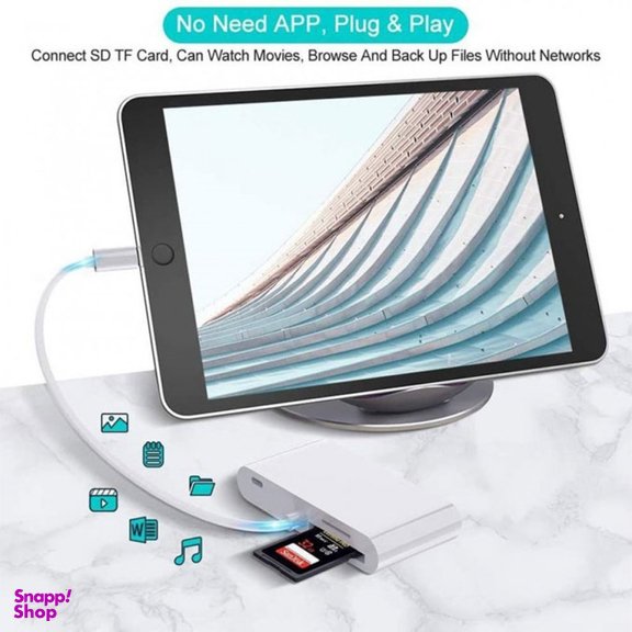 مبدل لایتنینگ کوتتسی مدل Lightning Card Reader کد 33008