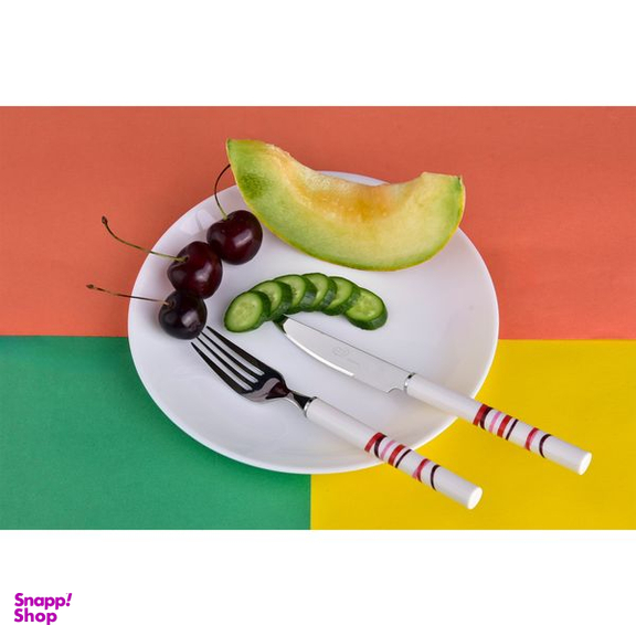 ست کاردوچنگال میوه خوری 12پارچه مدل گرد