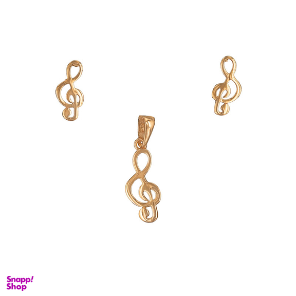 نیم ست طلا 18 عیار زنانه طلاجات طرح سل کد 1010