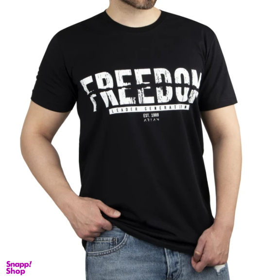 تیشرت راحتی آستین کوتاه مردانه مدل GD-s-18201294 رنگ مشکی