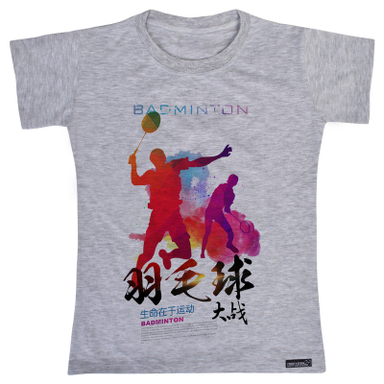تیشرت آستین کوتاه دخترانه 27 مدل Badminton Advertisement کد MH890