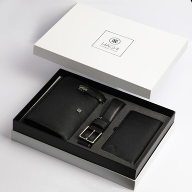 ست هدیه چرم مردانه حقی کد LS22B