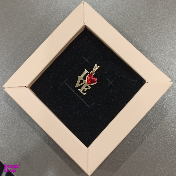 پلاک گردنبند طلا 18 عیار زنانه مدل Love کد S06